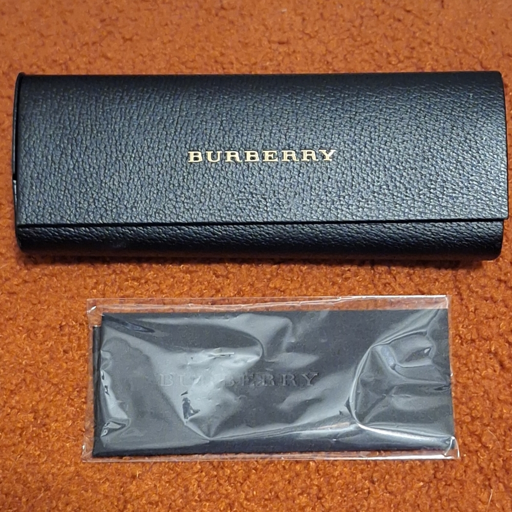 Burberry Black Leather Sunglasses Case